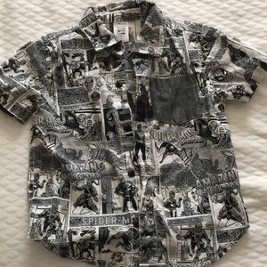 Spider-Man Comic button down shirt